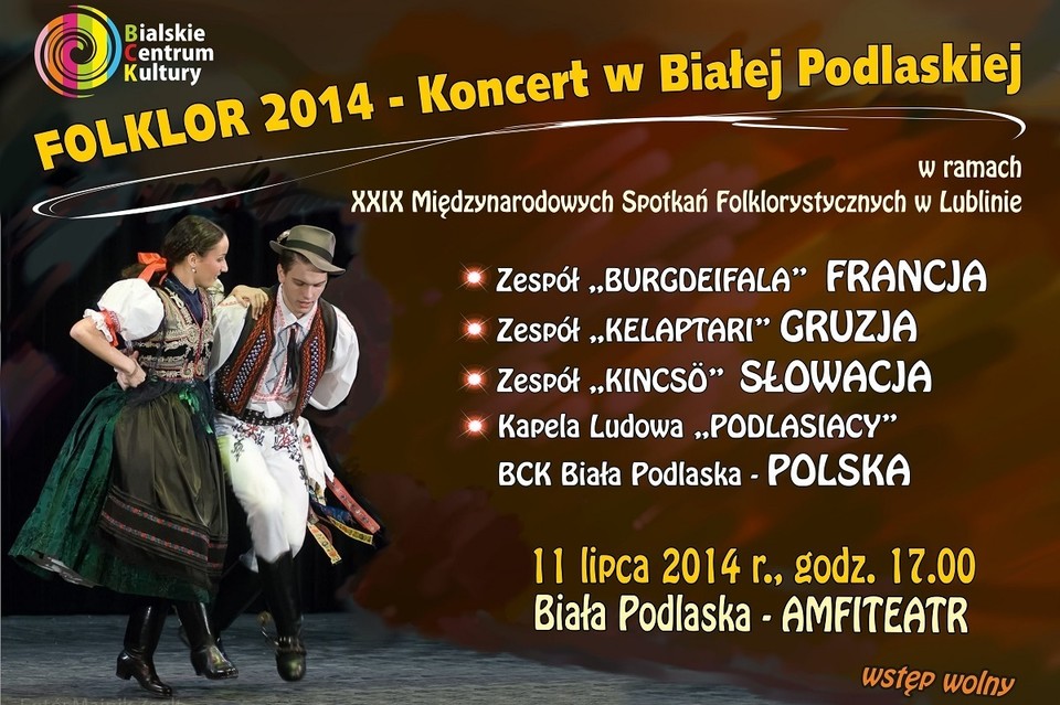 Folklor 2014 - Koncert w Amfiteatrze - Zdjęcie główne