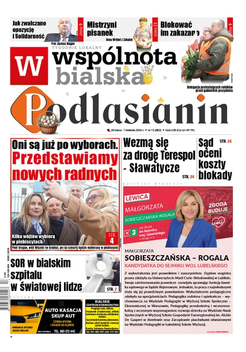 Najnowsze wydanie Wspólnoty Bialskiej 26 marca 2024r - Zdjęcie główne