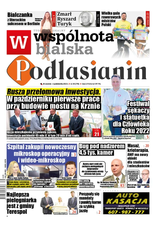 Najnowszy numer Wspólnoty Bialskiej (26 września 2023r) - Zdjęcie główne