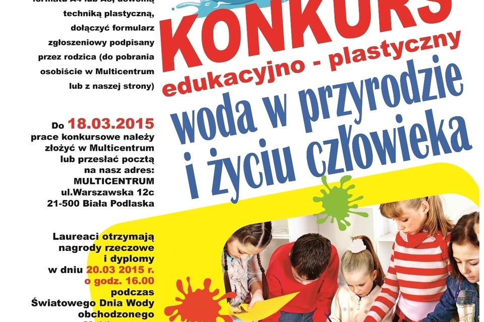 Konkurs edukacyjno-plastyczny: "Woda w przyrodzie i życiu człowieka" - Zdjęcie główne