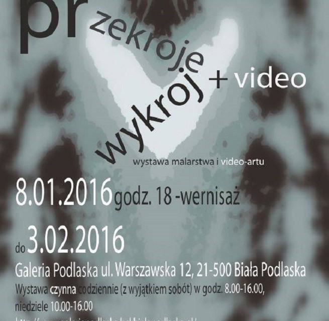 Przekroje, wykroje - wystawa malarstwa i video-artu - Zdjęcie główne