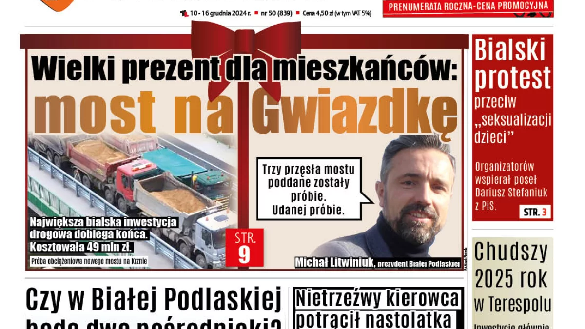 Najnowsze wydanie Wspólnoty Bialskiej (10 grudnia 2024r) - Zdjęcie główne