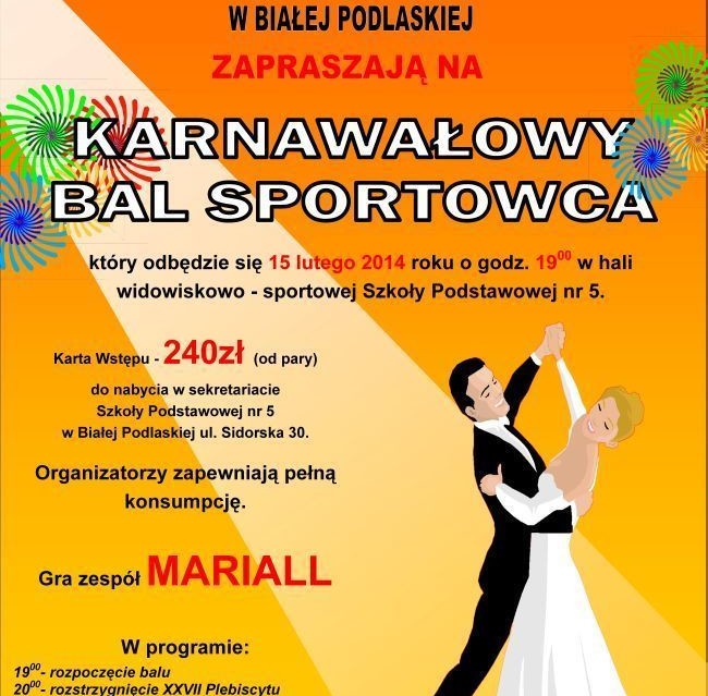 Karnawałowy Bal Sportowca - Zdjęcie główne