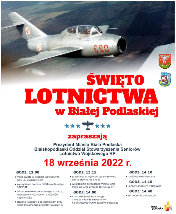 Biała Podlaska: Miejskie obchody Święta Lotnictwa - Zdjęcie główne