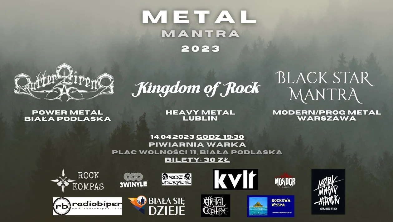 Metalowe święto w Białej Podlaskiej. Zagrają: Kingdom of Rock, Black Star Mantra oraz Gutter Sirens. - Zdjęcie główne