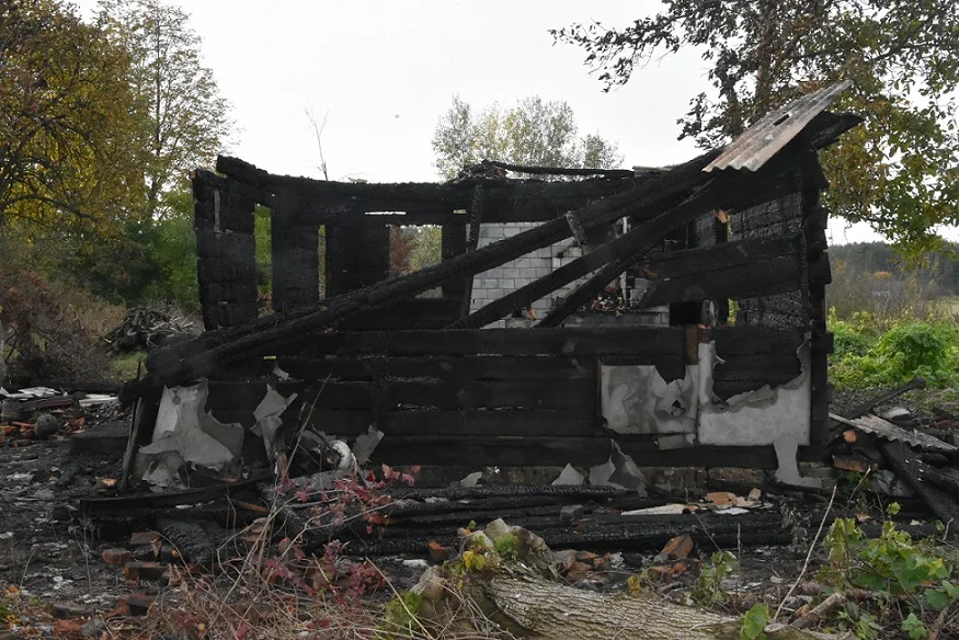 Powiat bialski: Tragiczny pożar domu - Zdjęcie główne