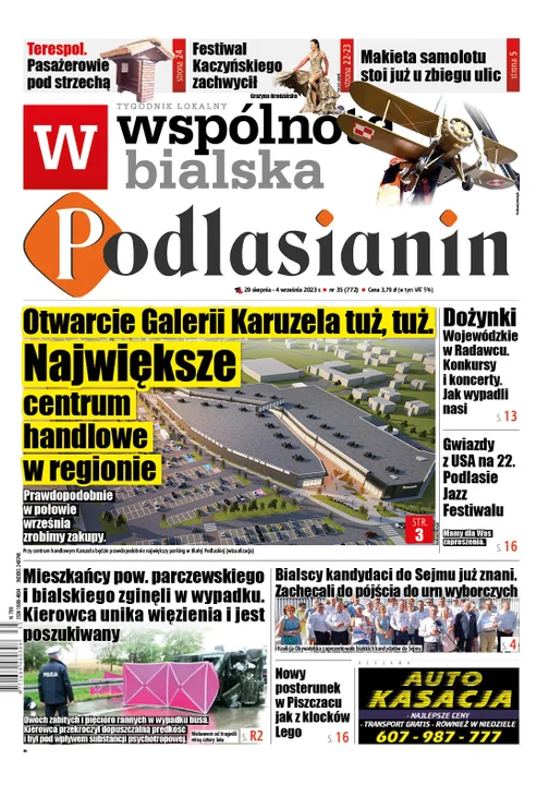 Najnowszy numer Wspólnoty Bialskiej (29 sierpnia 2023r) - Zdjęcie główne