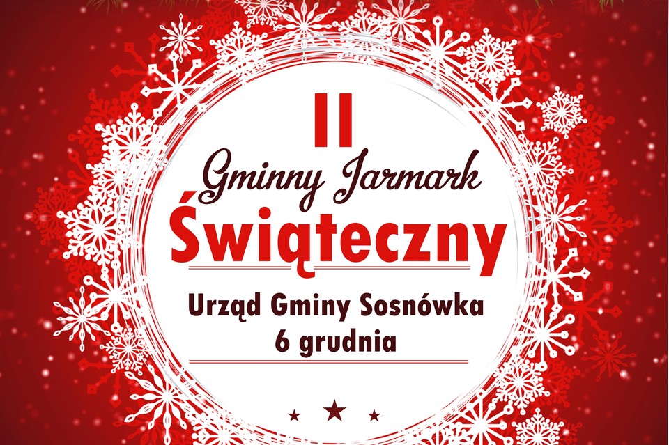 II Gminny Jarmark Świąteczny w Sosnówce - Zdjęcie główne