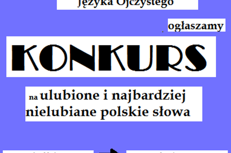 Konkurs na ulubione i najbardziej nielubiane słowo - Zdjęcie główne