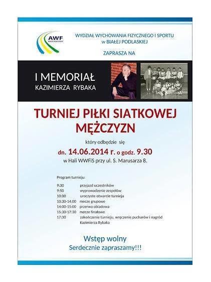 I Memoriał Kazimierza Rybaka - Zdjęcie główne