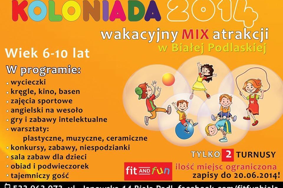 Koloniada 2014 - sposób na ciekawe wakacje! - Zdjęcie główne