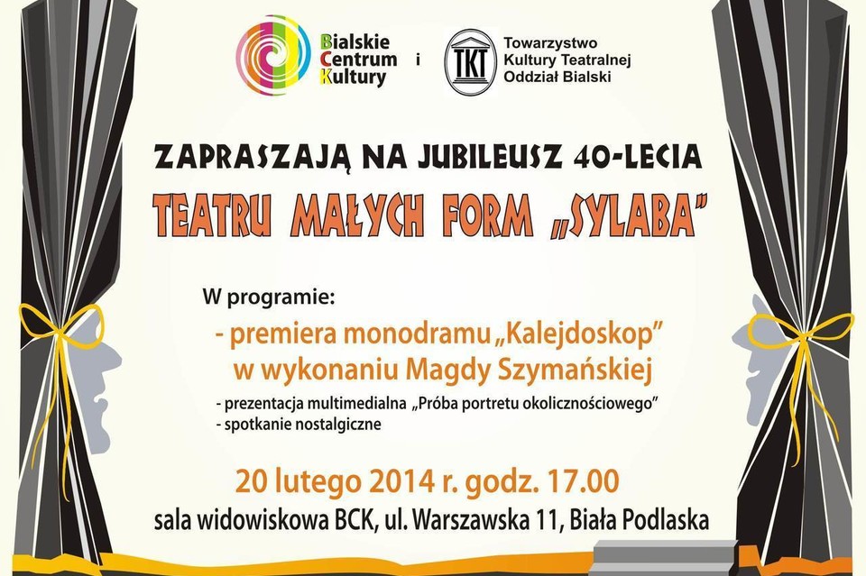 Jubileusz 40 - lecia Teatru Małych Form "Sylaba" - Zdjęcie główne