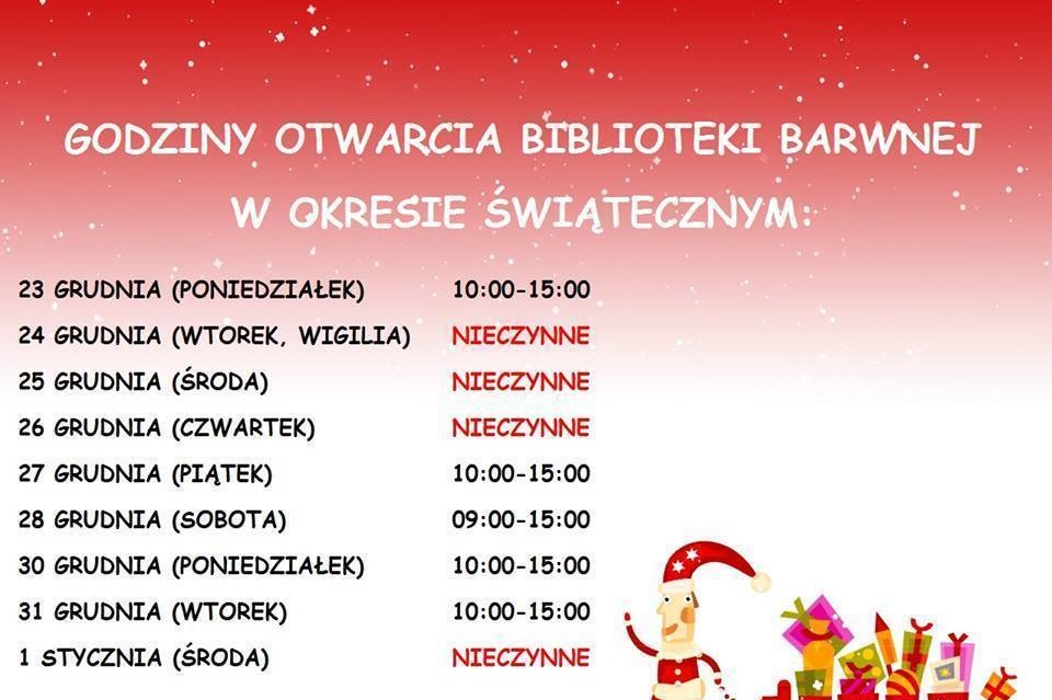 Świąteczne zmiany w godzinach otwarcia - Zdjęcie główne