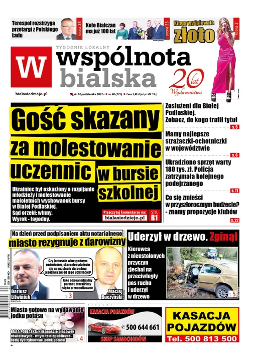 Najnowszy numer Wspólnoty Bialskiej (04 października 2022) - Zdjęcie główne