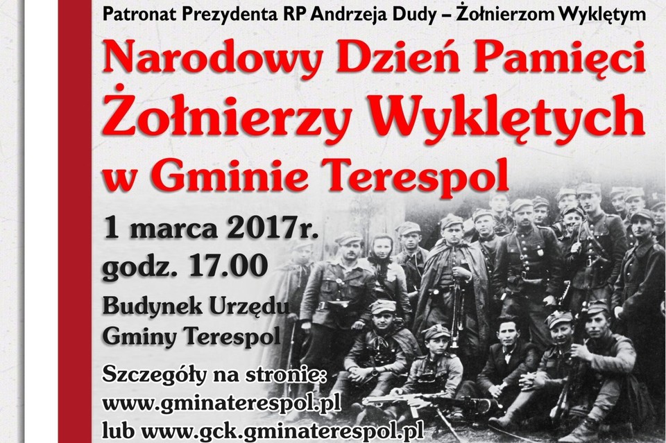 Dzień Pamięci Żołnierzy Wyklętych w gminie Terespol - Zdjęcie główne