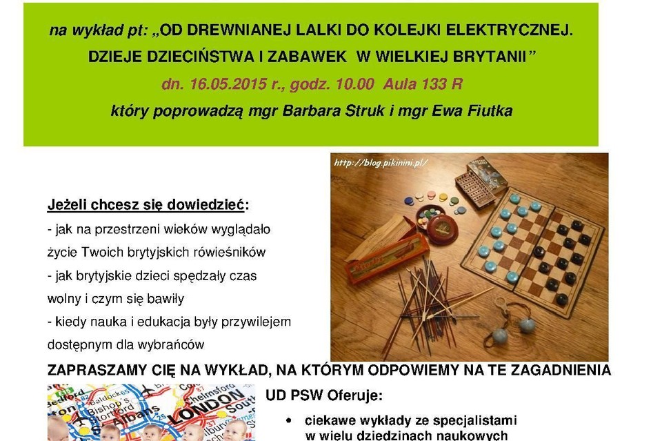 "Od drewnianej lalki do kolejki elektrycznej. Dzieje dzieciństwa i zabawek w Wielkiej Brytanii" - Zdjęcie główne