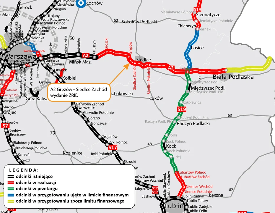 Biała Podlaska :  Jest pozwolenia na budowę odcinka autostrady A2 do Siedlec - Zdjęcie główne