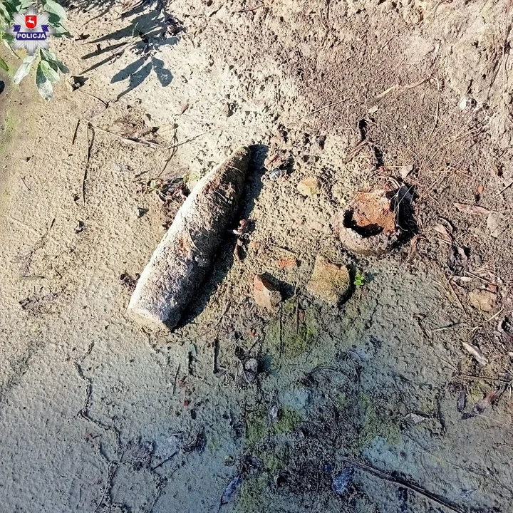 Powiat bialski: Znaleziono pocisk artyleryjski i granat - Zdjęcie główne
