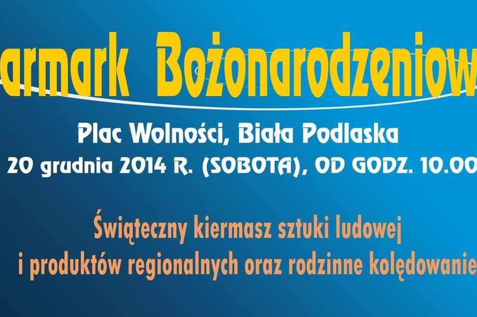 Zaproszenie na Jarmark Bożonarodzeniowy - Zdjęcie główne