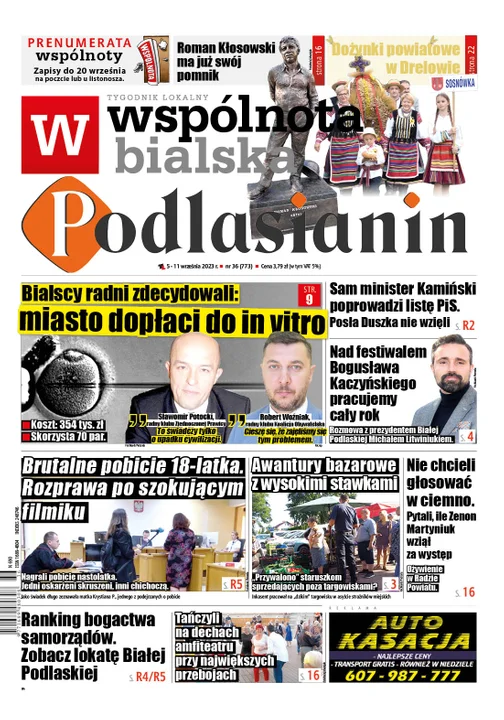 Najnowszy numer Wspólnoty Bialskiej (5.09.2023) - Zdjęcie główne