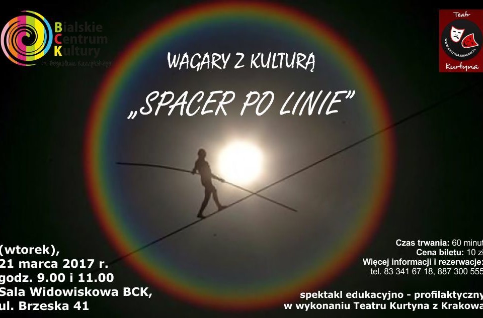 "Spacer po linie" - spektakl edukacyjno-profilaktyczny - Zdjęcie główne