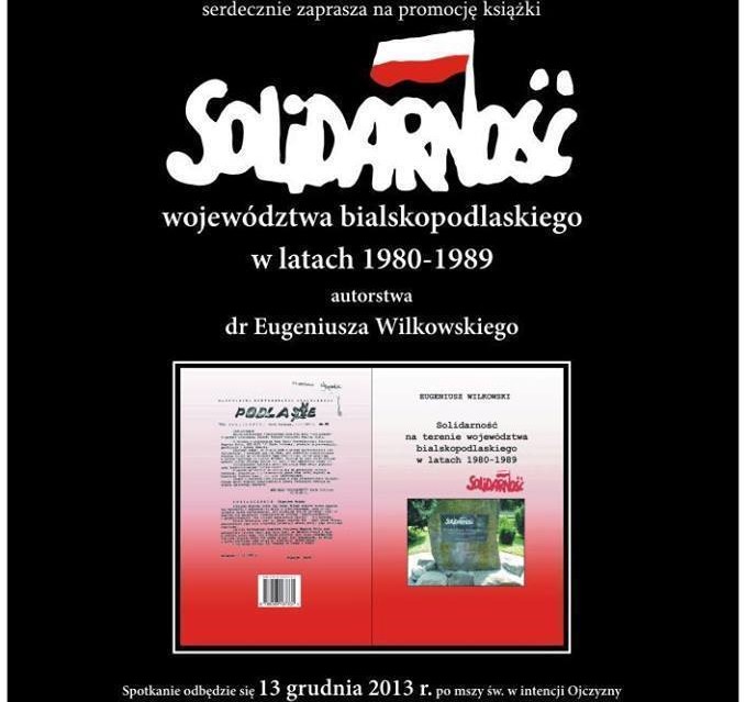 Promocja książki - Solidarność województwa bialskopodlaskiego w latach 1980-1989 - Zdjęcie główne