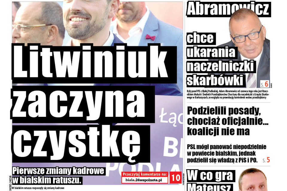 Litwiniuk zaczyna zmiany personalne w urzędzie - Zdjęcie główne