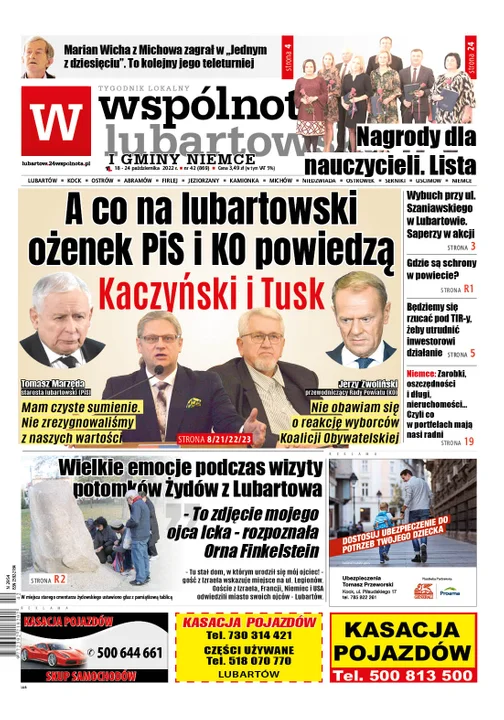 Najnowszy numer Wspólnoty Lubartowskiej (17 października 2022) - Zdjęcie główne