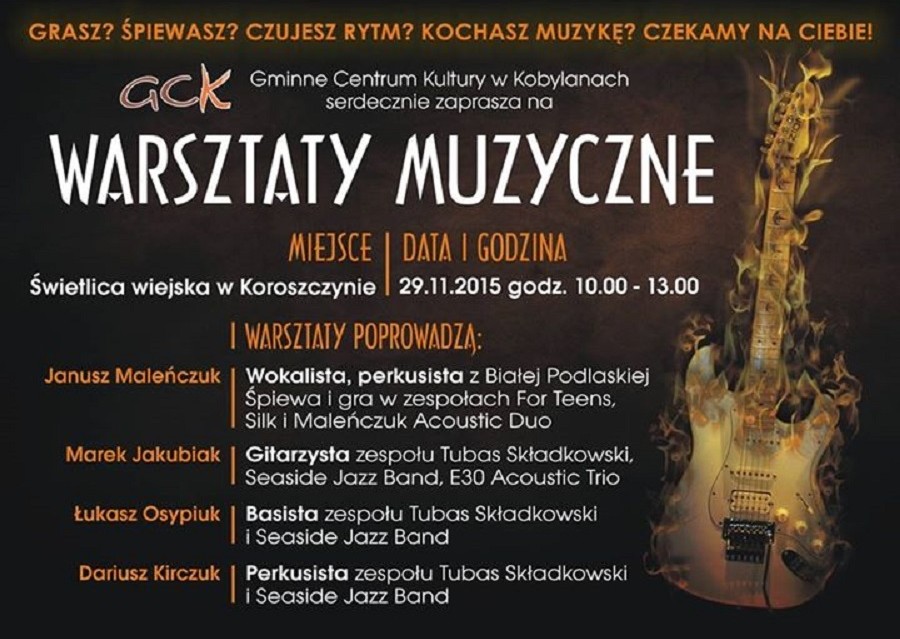 Warsztaty Muzyczne w Koroszczynie - Zdjęcie główne