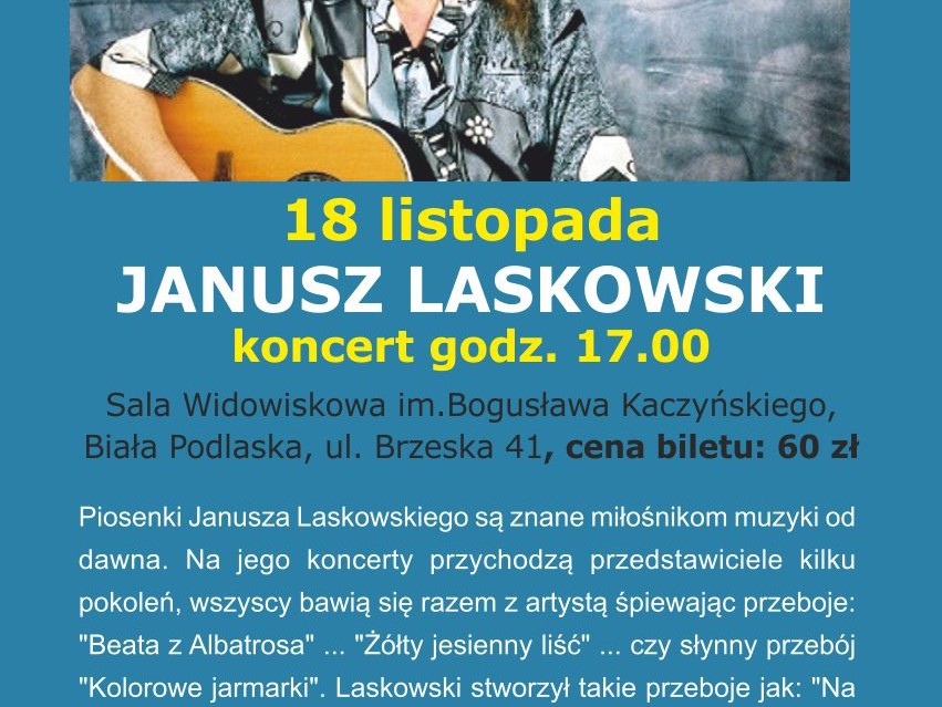 Koncert Janusza Laskowskiego - Zdjęcie główne