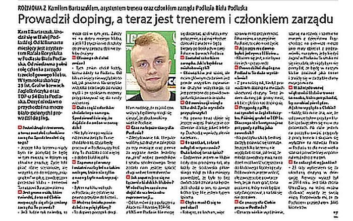 Prowadził doping, a teraz jest trenerem i członkiem zarządu - Zdjęcie główne