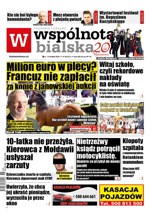 Najnowszy numer Wspólnoty Bialskiej (6 września 2022) - Zdjęcie główne