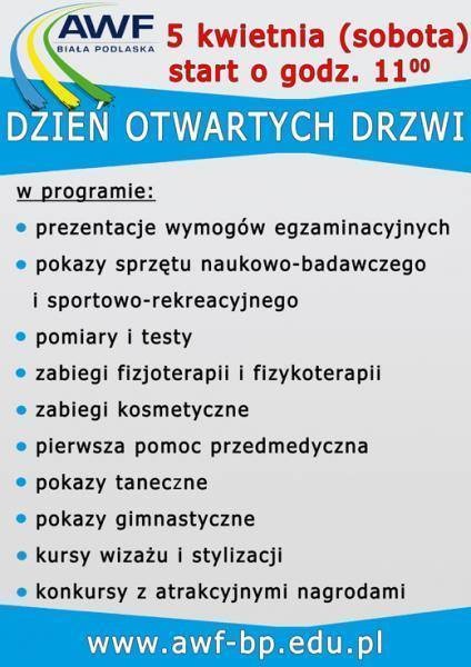 Dzień Otwartych Drzwi AWF - Zdjęcie główne