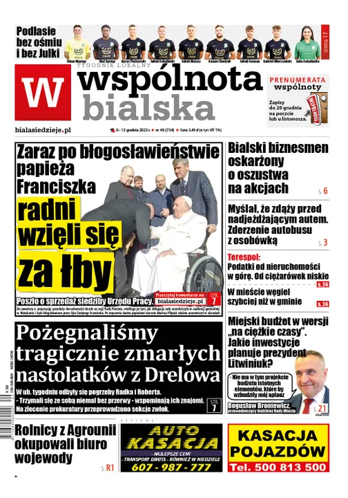 Najnowszy numer Wspólnoty Bialskiej (6 grudnia 2022) - Zdjęcie główne