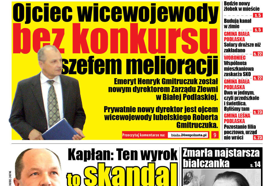 Ojciec wicewojewody bez konkursu został dyrektorem Zarządu Zlewni - Zdjęcie główne