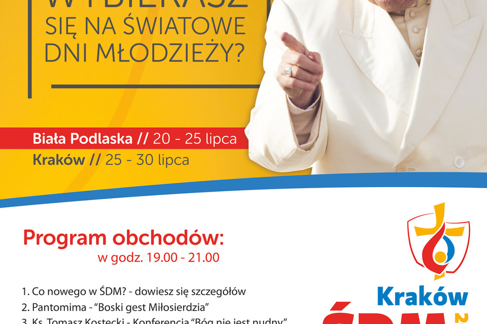 Światowe Dni Młodzieży Przystanek Biała już jutro - Zdjęcie główne