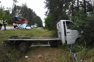 Powiat bialski : Za łukiem drogi stracił panowanie nad autem - Zdjęcie główne