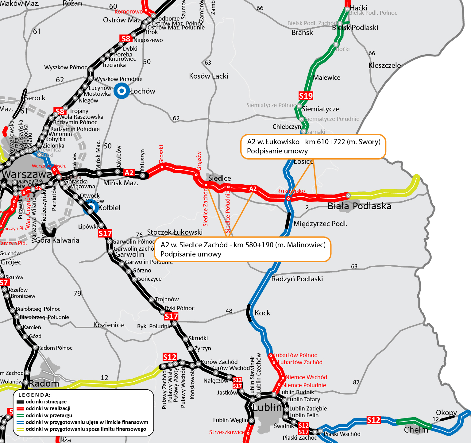 Podpisano umowy na ostatnie odcinki autostrady A2 - Zdjęcie główne