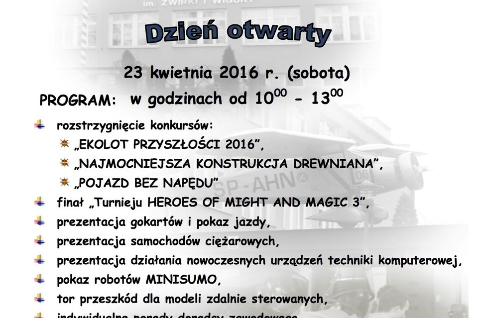 Dzień otwarty w Zespole Szkół Zawodowych Nr 2 - Zdjęcie główne