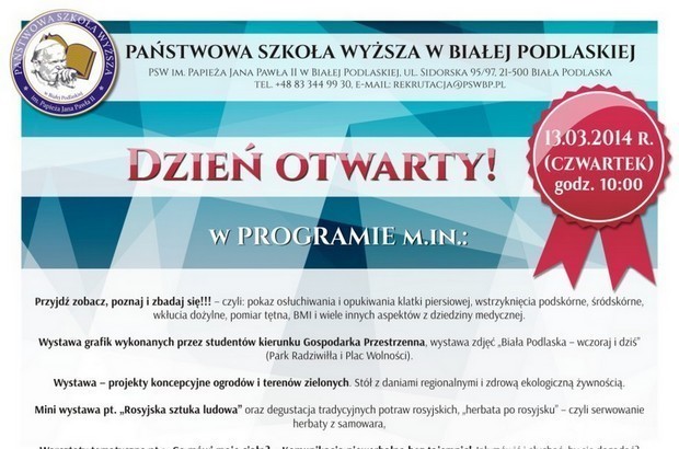 Dzień otwarty w PSW - Zdjęcie główne