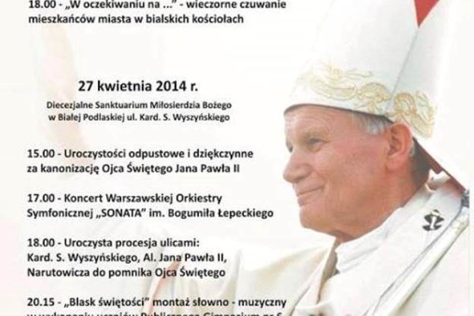 Biała Podlaska dziękuje Ojcu Świętemu - Zdjęcie główne