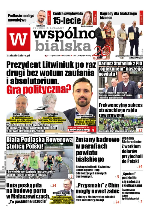 Najnowszy numer Wspólnoty Bialskiej (5 lipca 2022) - Zdjęcie główne