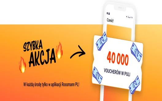 Co tydzień do zdobycia 40 tys. voucherów - wraca „Szybka akcja" w aplikacji Rossmann PL - Zdjęcie główne