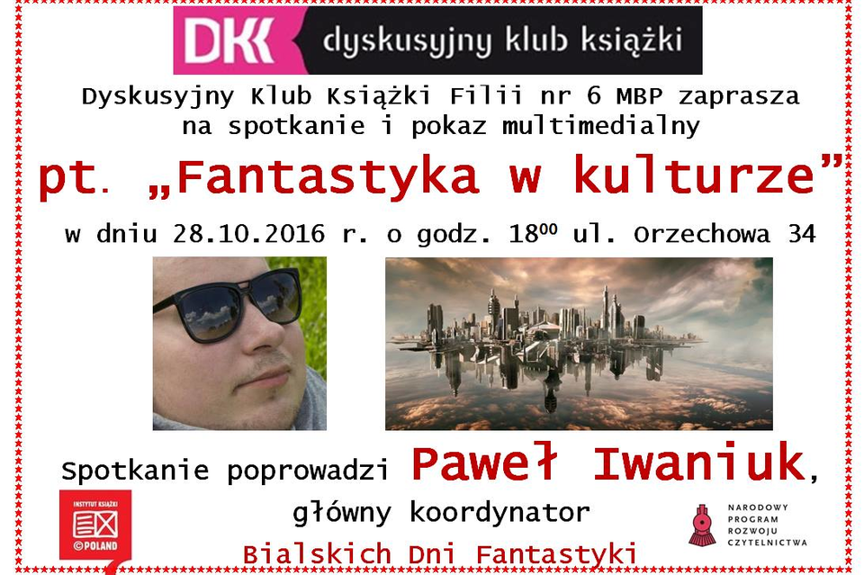 Zaproszenie na prelekcję „Fantastyka w kulturze” - Zdjęcie główne