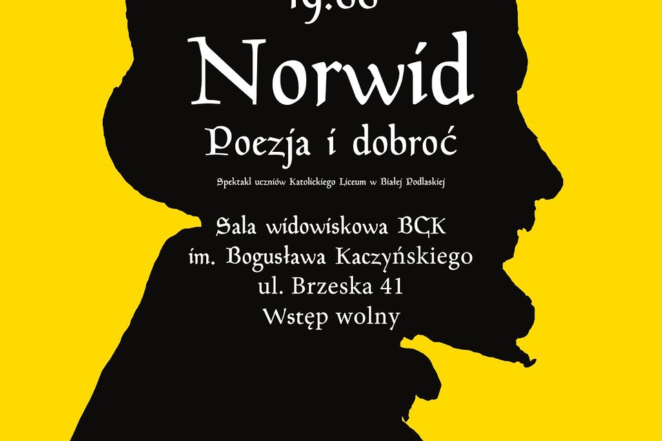 Spektakl „Norwid. Poezja i dobroć” - Zdjęcie główne