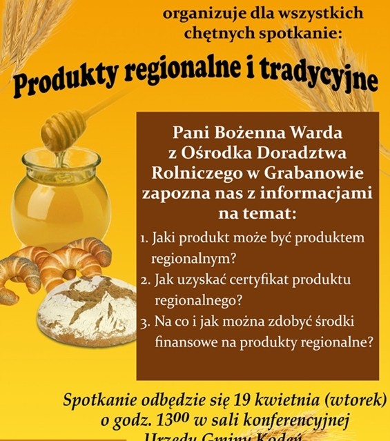 Spotkanie nt. produktów regionalnych i tradycyjnych - Zdjęcie główne