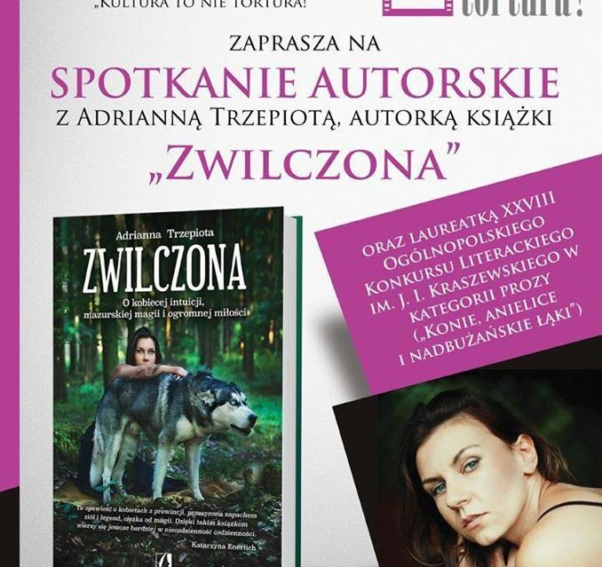 Zaproszenie na spotkanie autorskie z Adrianną Trzepiotą - Zdjęcie główne