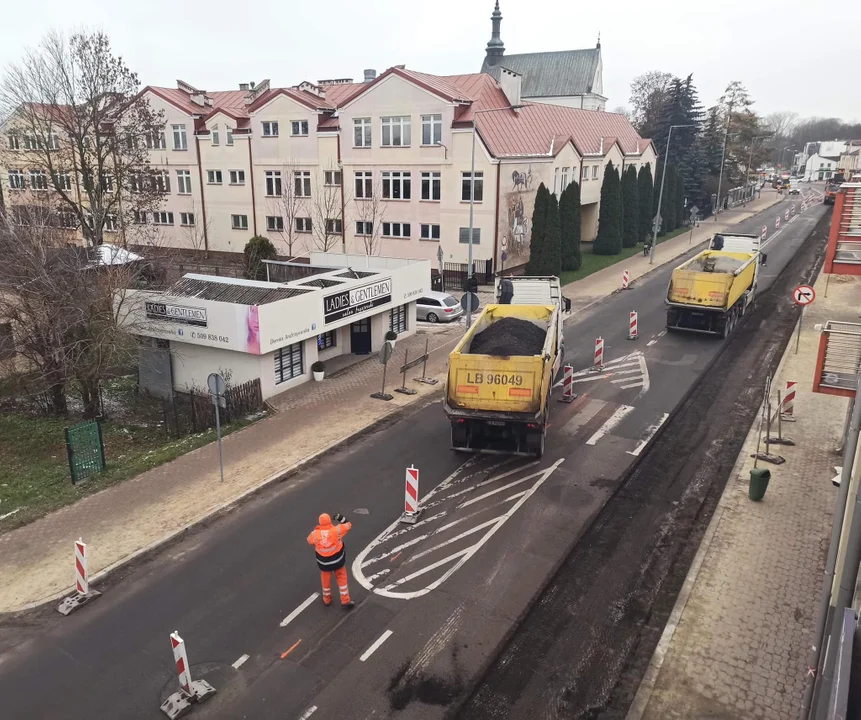 Biała Podlaska: Trwa remont ulicy Narutowicza. Będą utrudnienia - Zdjęcie główne