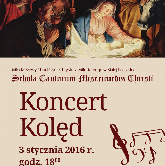 Koncert Kolęd w wykonaniu Scholi Cantorum Misericordis Christi  - Zdjęcie główne