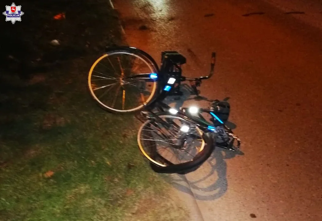 Powiat lubartowski: Nietrzeźwy rowerzysta wjechał pod samochód - Zdjęcie główne
